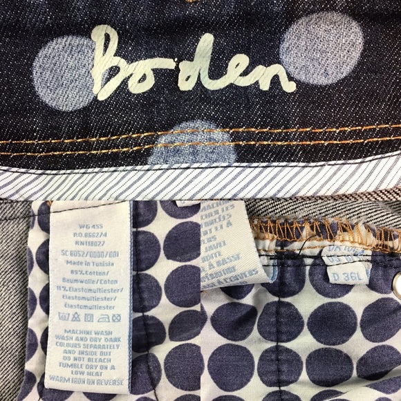 Boden Denim Polka Dot Skirt - Picture 7 of 8